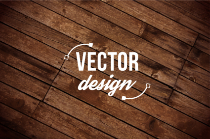 Creative Wood background design vector
