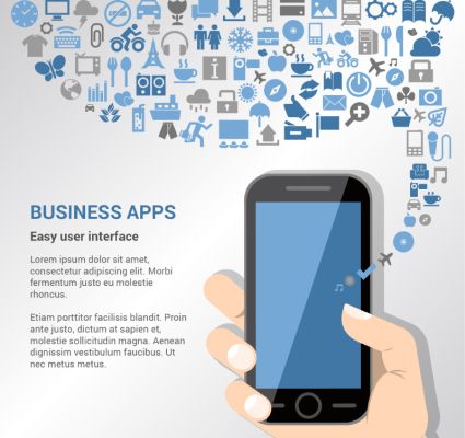 Creative business application illustration vector diagram