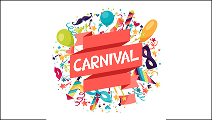 Creative carnival poster vector material