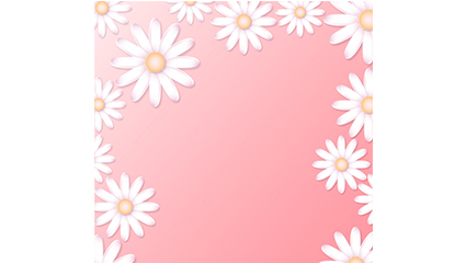 Margaret White flower background vector material