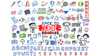 57 hand-painted models homecoming element vector material