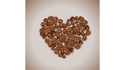 Vector love beans combination