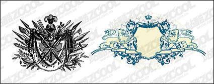 Classical European-style graphics shield material