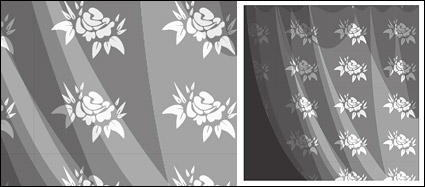 pattern of white gauze material