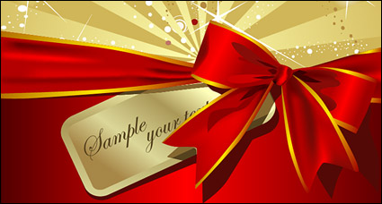 Beautiful red ribbon bow