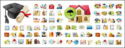 practical icon vector material