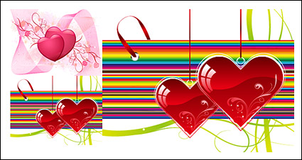 heart-shaped vector material tre