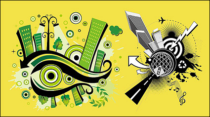 Vector illustration of urban material