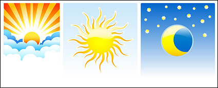 Sun Moon vector material