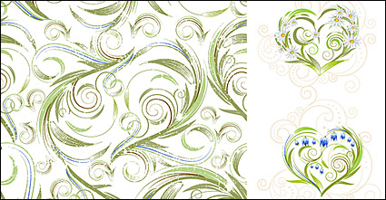 exquisite fashion pattern vector material