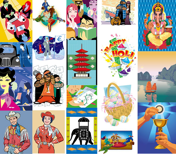 Earth, books, hiphop, cars, elephants, sailing