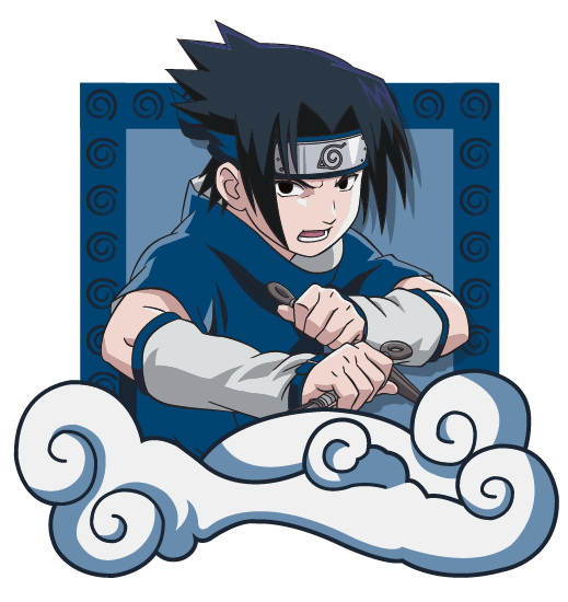 Naruto characters Vector material -3