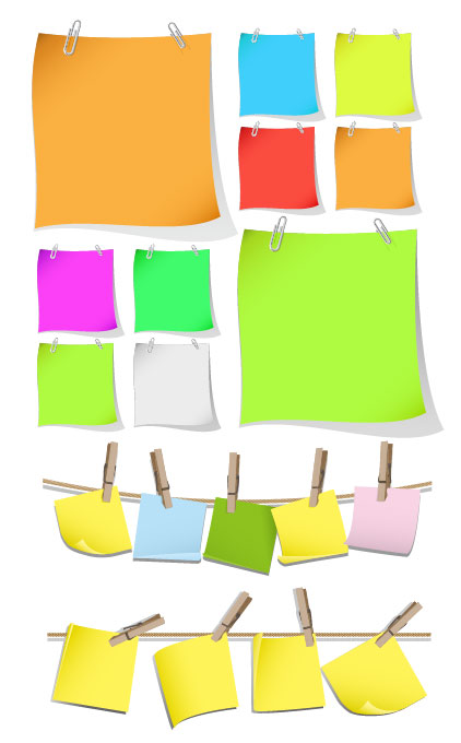 Color vector material scrap paper