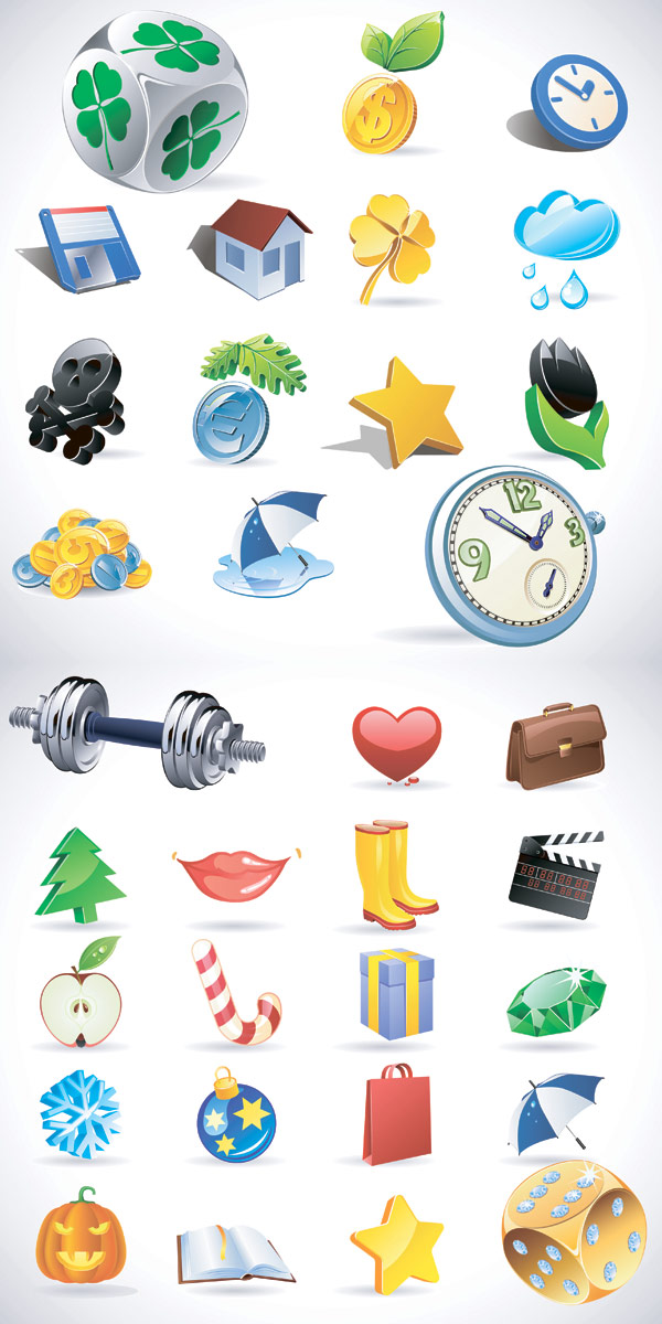 Daily necessities Vector Icons 