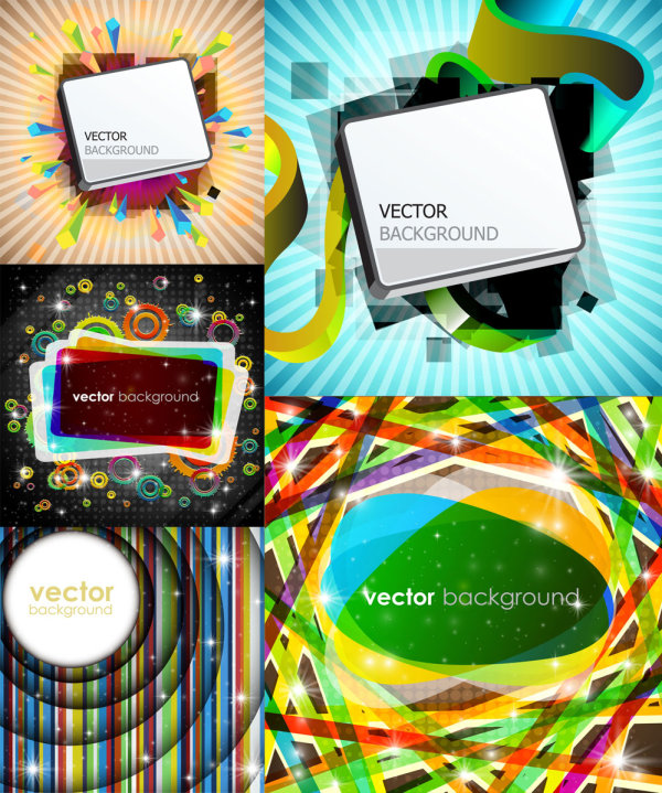 Gorgeous bright rectangle Graphics - Vector