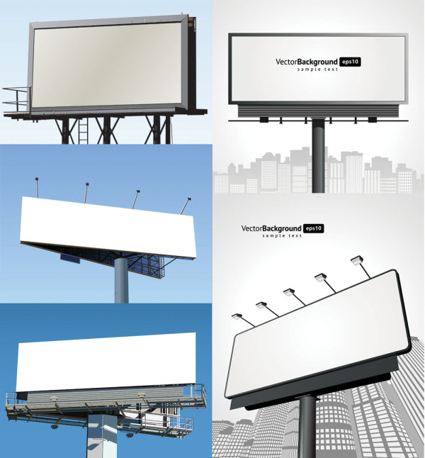 Blank billboard