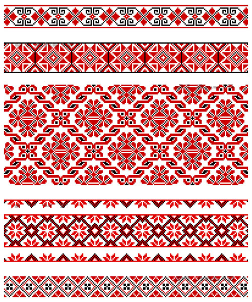 Beautiful costumes pattern 02 - Vector