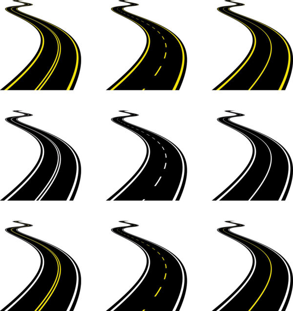 Realistic highway 03 -  vector material