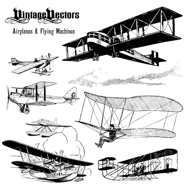 Antique means of transport 03 - vector 