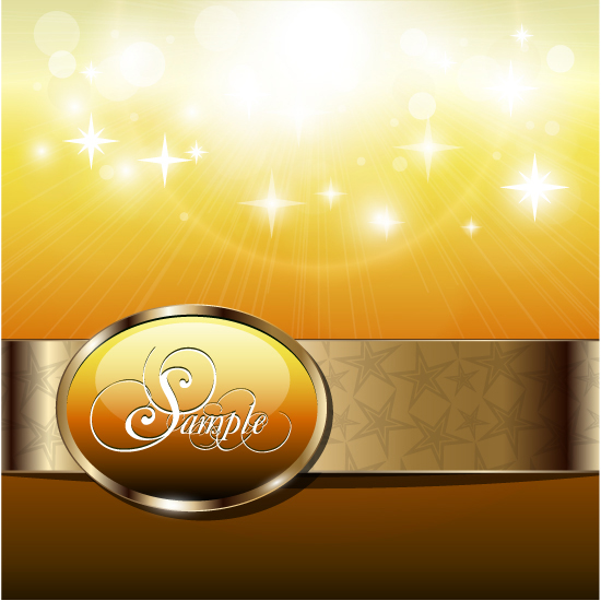 Star bright background vector material -2