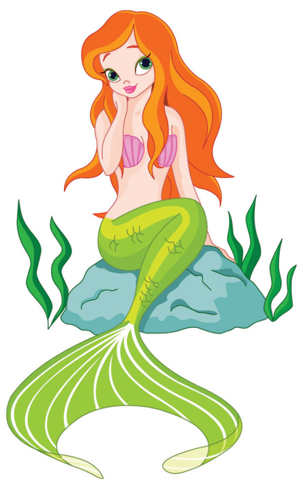 Cartoon Mermaid 01 - vector