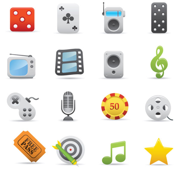 Exquisite cartoon icon 03-- vector material