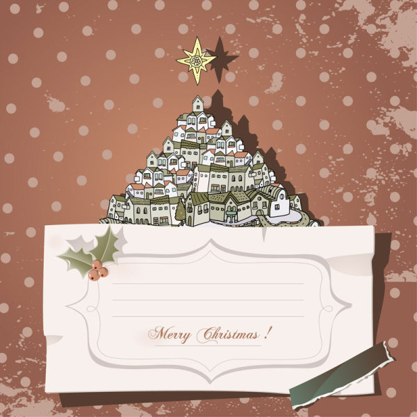 Cartoon invitations 04 - vector material