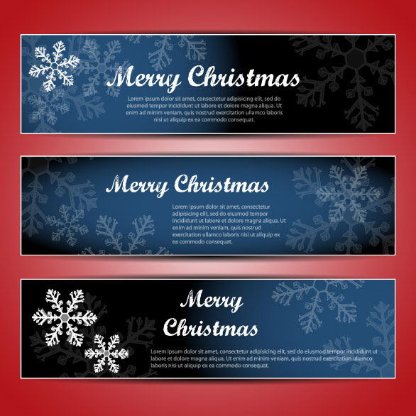 Christmas banner 02 - vector material