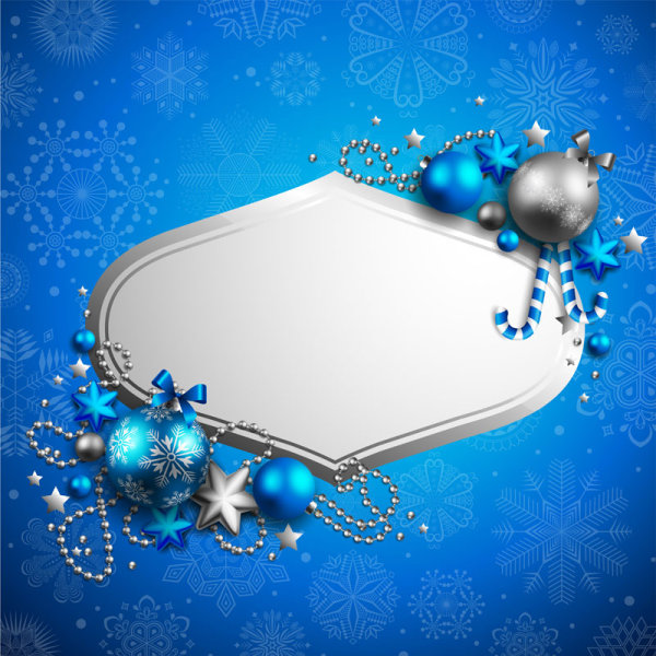 Beautiful Christmas background 04 - vector material