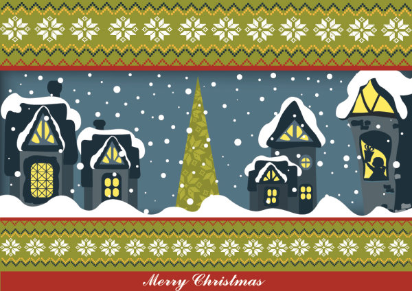 Christmas cartoon illustrator 05 - vector material