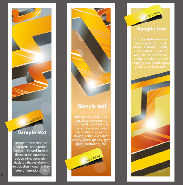 Trend bookmark card 02 - vector material