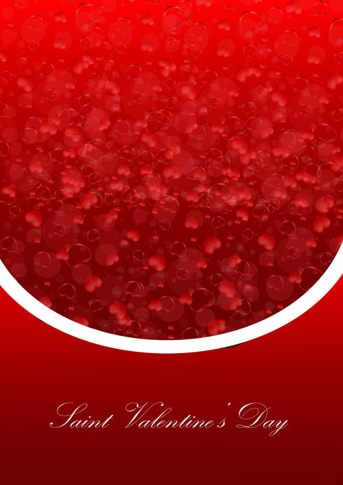 Exquisite Valentine background 02 - vector material