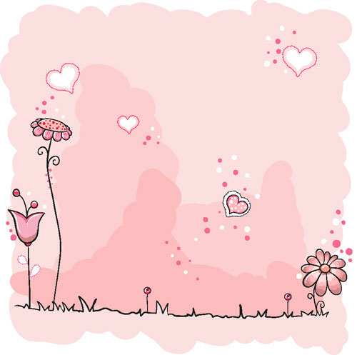 Lovely illustrator 04 - vector material
