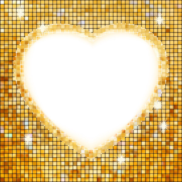 Heart-shaped border 03 - vector material