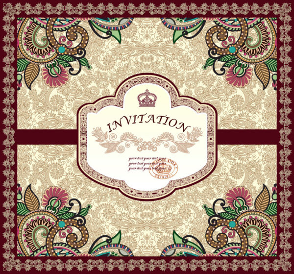 Fine pattern background 01 - vector