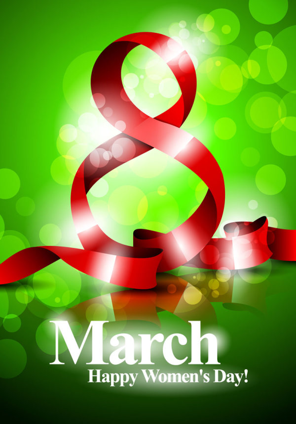 Women's Day creative pattern 02 - vector material