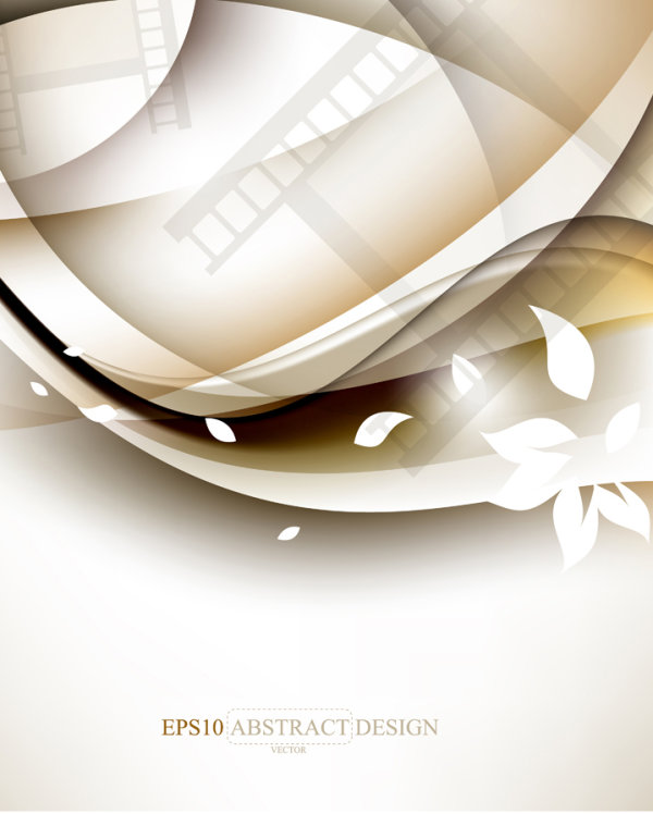 Simple and elegant the film pattern background vector material