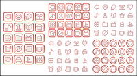 Simple pixel vector graphics material-1