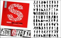 1000 album various silhouette vector material-4