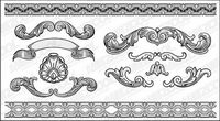 Continental lace pattern vector material