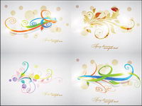 Fantasy pattern vector material