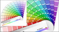 Vector color card paper
