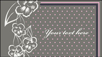 Fine pattern border background 09 - vector
