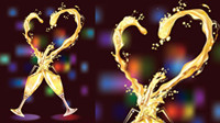 Heart-shaped champagne vector -3