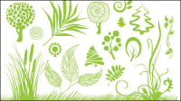 Hand-painted plant 01 - vector material 