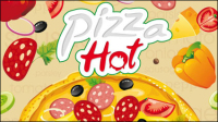 Cartoon pizza 04 - vector material