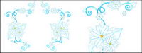 Christmas exquisite lace Vector material-9