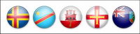 Round three-dimensional States, the national flag in the computer icon png-1