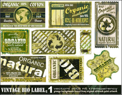 Material retro vector do the old label