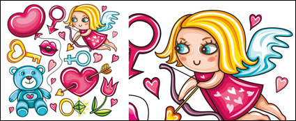 Lips; Baby Bear; key; roses carnations